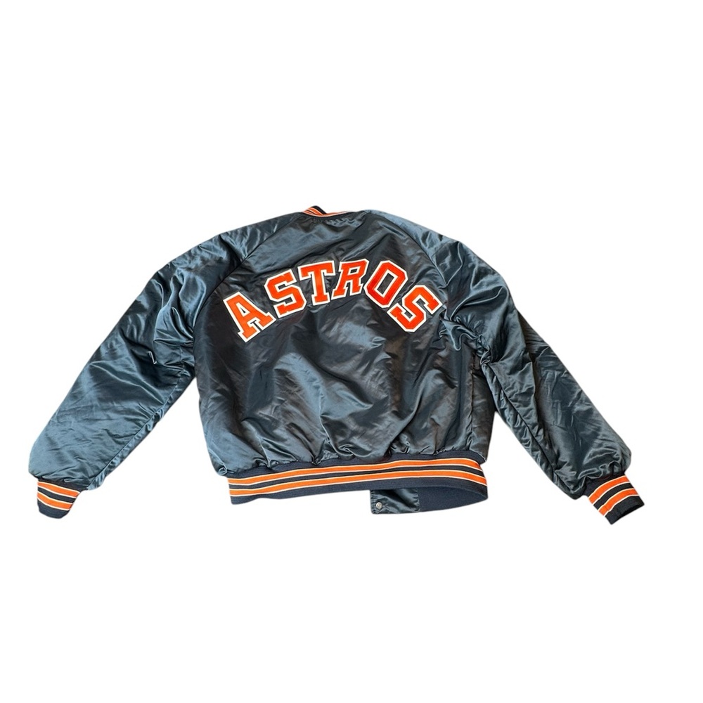 Vintage Houston Astros Chalk Line Bomber Jacket Size XL